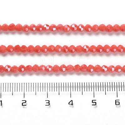 Electroplate Opaque Glass Beads Strands EGLA-A035-P3mm-A34-1