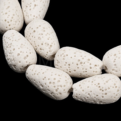 Natural Lava Rock Beads Strands G-G347-03J-1