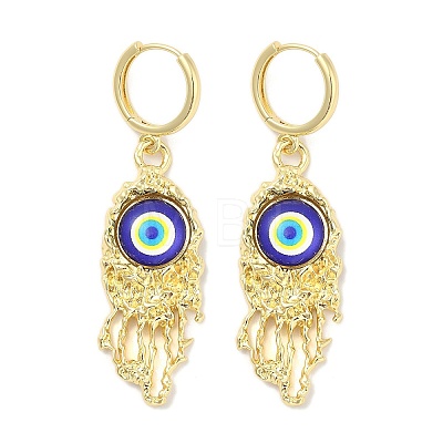 Rack Plating Brass Dangle Earrings for Women EJEW-M260-24G-02-1