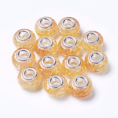 Two Tone Resin European Beads RPDL-K002-C07-1