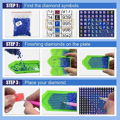 AB Color DIY Diamond Painting Kit PW-WG23261-05-1