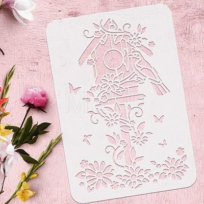 Plastic Drawing Painting Stencils Templates DIY-WH0396-221-1