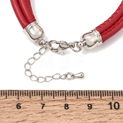 Microfiber Leather Multi-strand Cord Bracelets Makings FB-CBA983F-01P-11-1