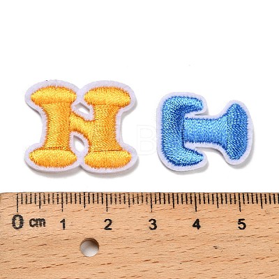 Letter A~Z Embroider Thread Cloth on/Sew On Patches PATC-K001-01-1