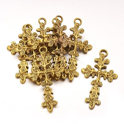 Tibetan Antique Golden Pendants GLF1360Y-1