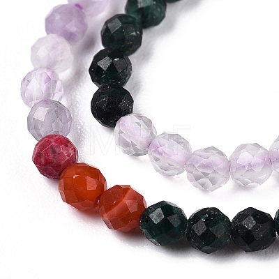 Natural Mixed Gemstone Beads Strands G-D080-A01-03-24-1