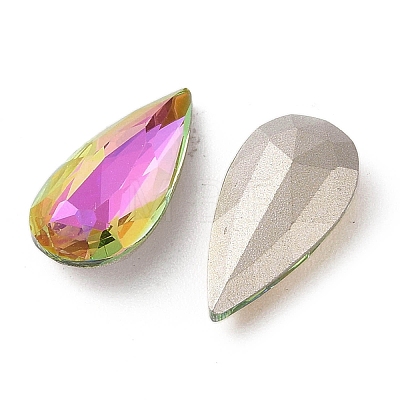 Glass Rhinestone Cabochons RGLA-L029-04B-VRLA-1