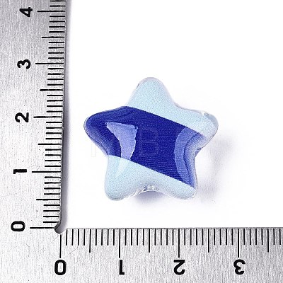 Printed Transparent Acrylic Beads OACR-N161-07-1