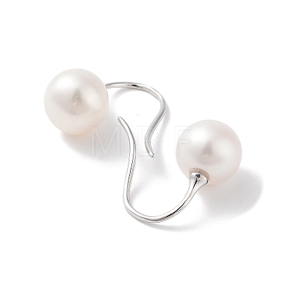 Natural Pearl Dangle Earrings for Women EJEW-C082-13E-P-1