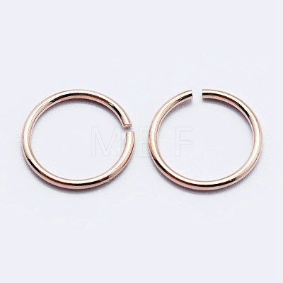 925 Sterling Silver Open Jump Rings STER-F036-02RG-0.7x3mm-1