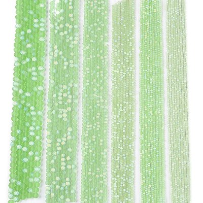 Transparent Glass Beads Strands EGLA-A044-T3mm-MB09-1