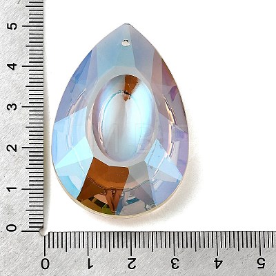 Electroplated Glass Pendants GLAA-G122-07D-1