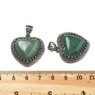 Natural Green Aventurine Pendants G-A095-01AS-10-1