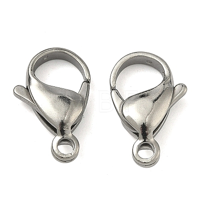Tarnish Resistant 304 Stainless Steel Lobster Claw Clasps STAS-G035-G-1