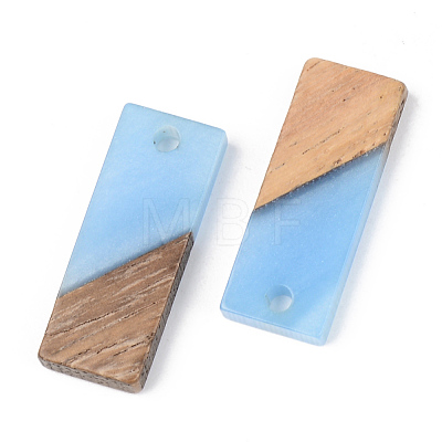 Resin & Walnut Wood Pendants RESI-S389-059A-1