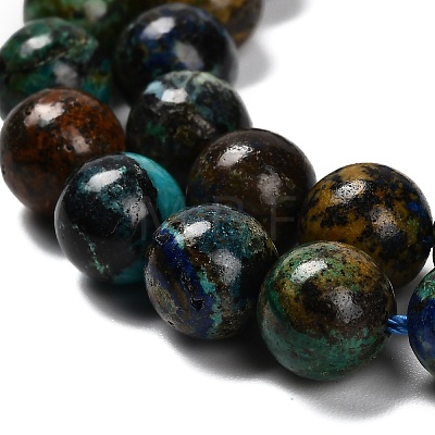 Natural Azurite Beads Strands G-P568-A01-01-1