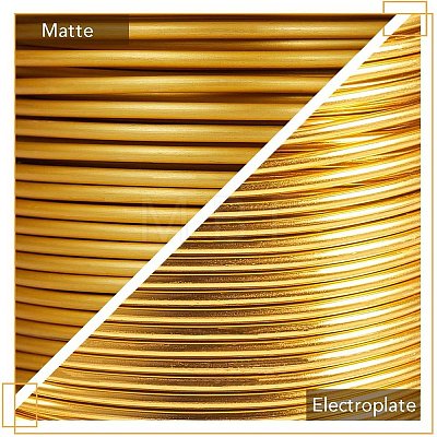 BENECREAT Matte Round Aluminum Wire AW-BC0003-30B-2.5mm-1
