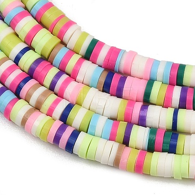Handmade Polymer Clay Beads Strands PY-CBA18ED-02D-1