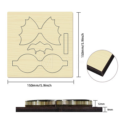 Wood Cutting Dies DIY-WH0178-061-1