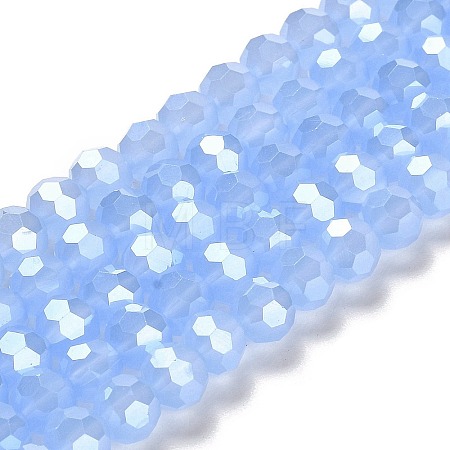 Electroplate Glass Beads Strands EGLA-A035-J8mm-A03-1