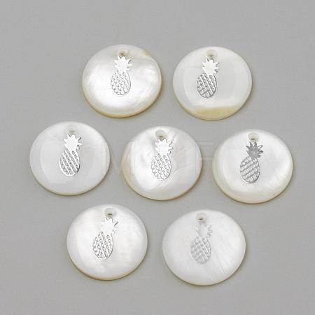 Freshwater Shell Pendants SHEL-Q010-009P-1