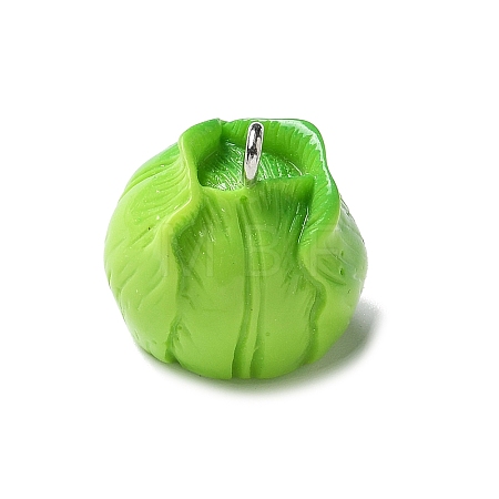 Resin Iron Pendants RESI-D280-03-1