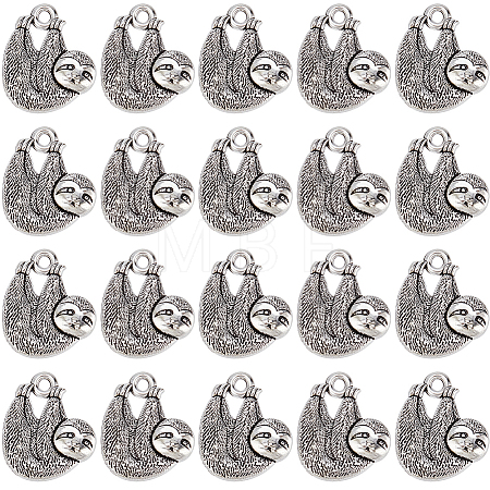 100Pcs Tibetan Style Alloy Pendants TIBE-SC0009-38-1