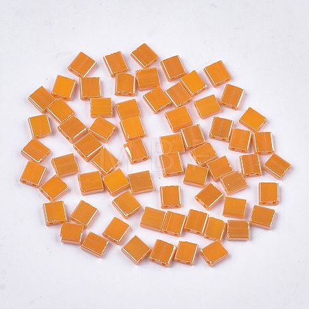 2-Hole Opaque Glass Seed Beads SEED-S023-27C-01-1