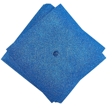 Square EVA Glitter Graduation Cap Topper Stickers DIY-WH20053-05F-1