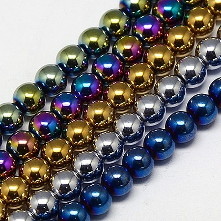 Electroplate Non-magnetic Synthetic Hematite Beads Strands G-J169A-2mm-M-1