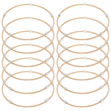 12Pcs Spring Bracelets Set BJEW-BC0001-13KCG-1