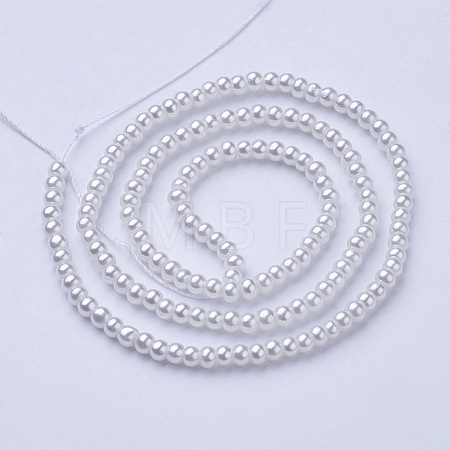 Glass Pearl Beads Strands X-HY-3D-B01-1