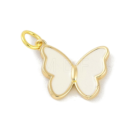 Brass Enamel Pendants KK-B114-16G-01-1
