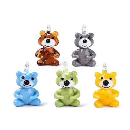 Handmade Lampwork Pendants LAMP-N034-24-1