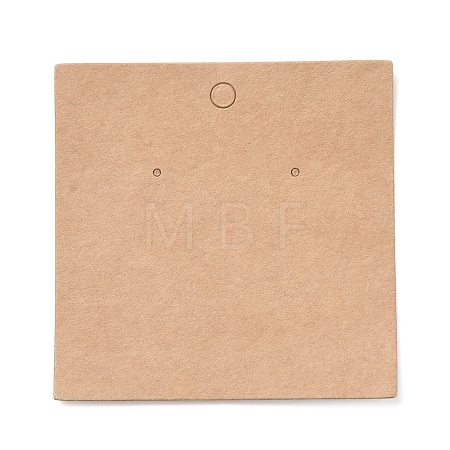 Blank Kraft Paper Earring Display Cards CDIS-G005-10-1