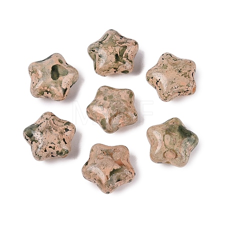 Picasso Opaque Glass Beads SEED-N012-08H-1