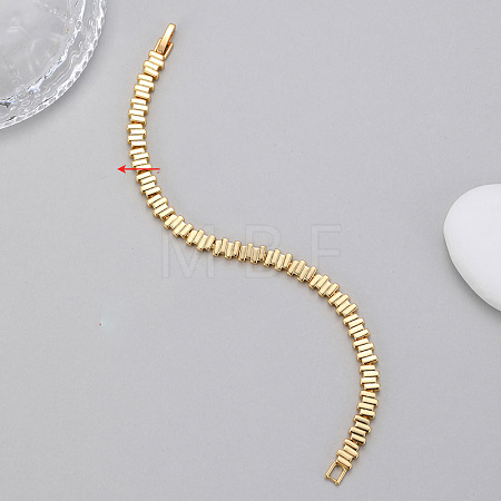 Brass Link Chain Bracelets for Women WG7C619-05-1