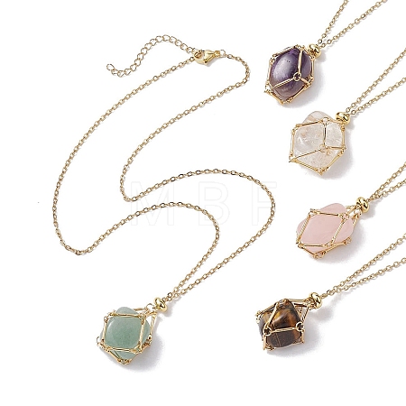 304 Stainless Steel Cable Chain Necklaces NJEW-JN04715-02-1