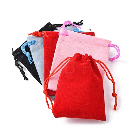 Velvet Cloth Drawstring Bags TP-C001-50x70mm-M-1