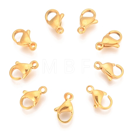 304 Stainless Steel Lobster Claw Clasps STAS-T040-PJ212-11-1