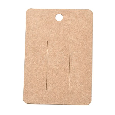 Blank Kraft Paper Hair Clip Display Cards CDIS-G005-14-1