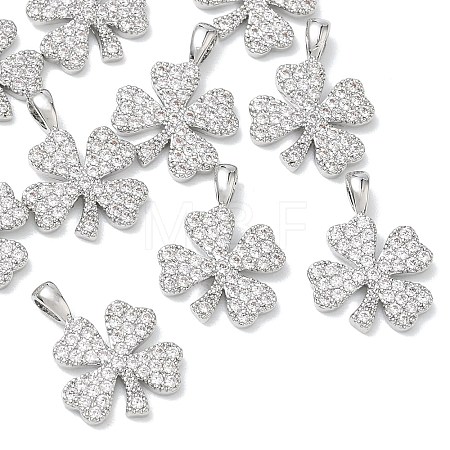 SHEGRACE Brass Clear Cubic Zirconia Pendants XGRQ3K944-564P-1