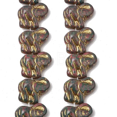 Painted Glass Beads Strands GLAA-Z021-11H-1