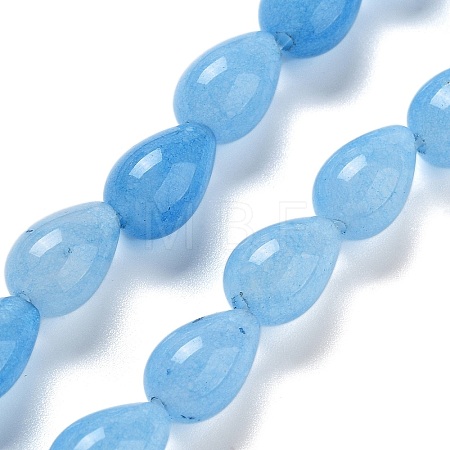 Natural Aquamarine Dyed Beads Strands G-B106-A10-02-1