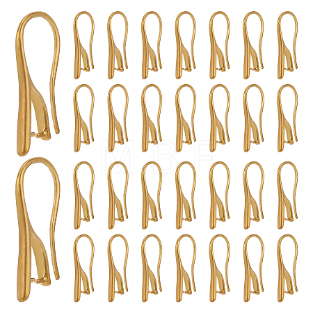 30Pcs Brass Earring Hooks KK-NB0003-22-1