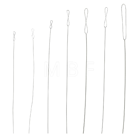 7pcs 7 Styles Stainless Steel Straight Sewing Embroidery Threads FIND-YWC0014-004-1