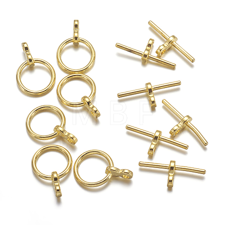 Tibetan Style Toggle Clasps TIBE-A001-25G-1