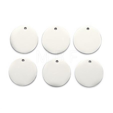 Non-Tarnish 304 Stainless Steel Stamping Blank Tag Mirror Polished Finish Pendants STAS-L220-04P-A-1