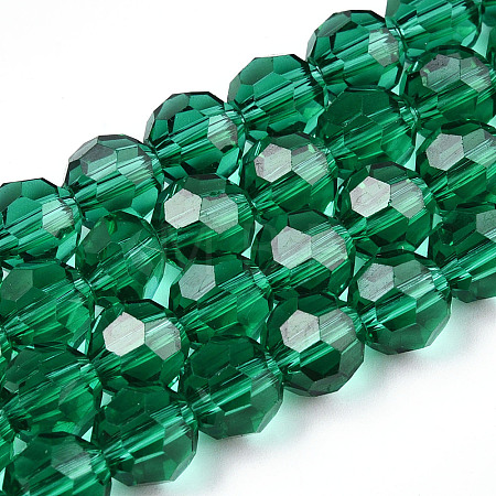 Transparent Glass Beads EGLA-A035-T8mm-D18-1