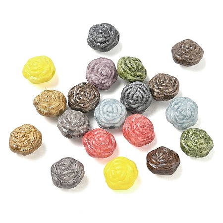 Vintage Handmade Porcelain Beads PR-CBA4F13-E-1